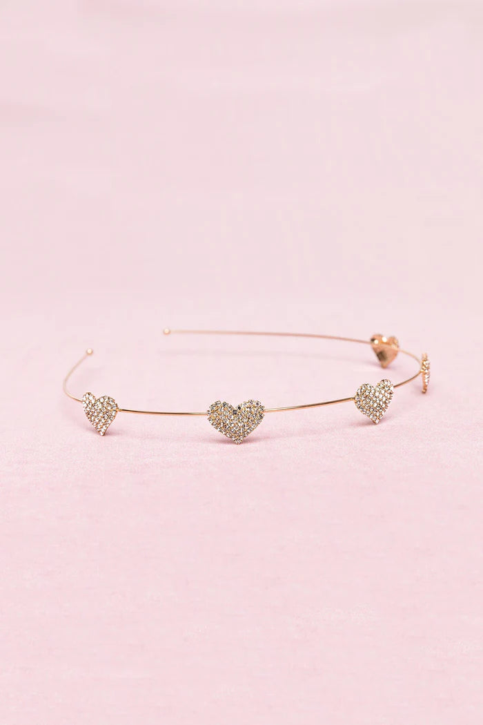 Great Pretenders Boutique Rhinestone Heart Head Band