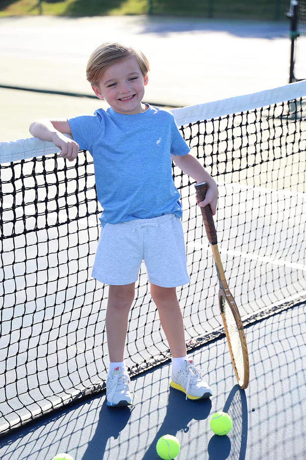 Beaufort Bonnet Prepletic Carter Crewneck - Sunrise Blvd (Heathered)/Worth Ave White