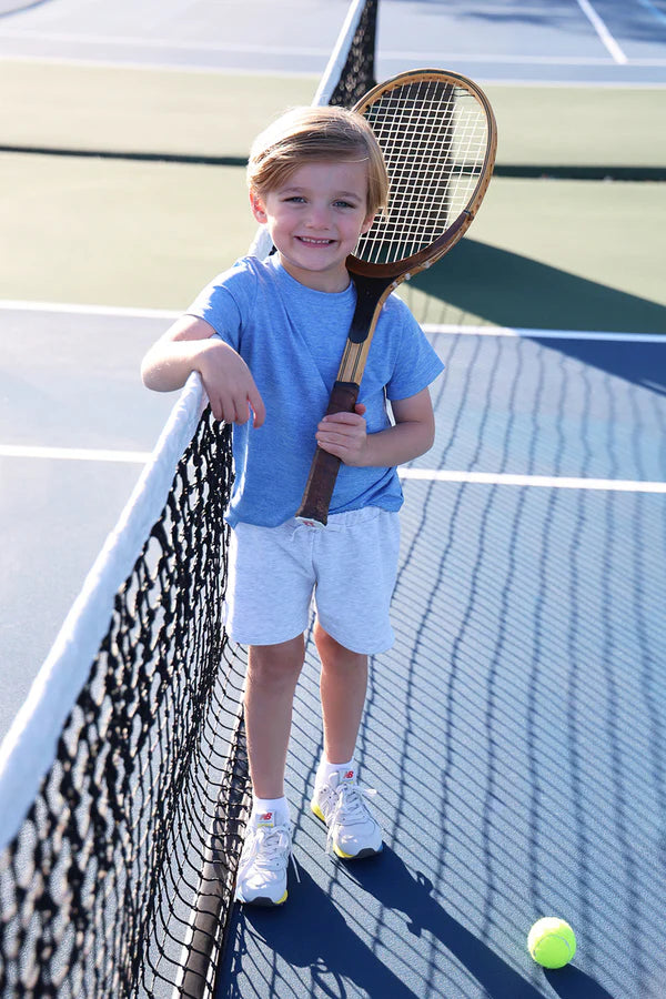 Beaufort Bonnet Prepletic Carter Crewneck - Sunrise Blvd (Heathered)/Worth Ave White