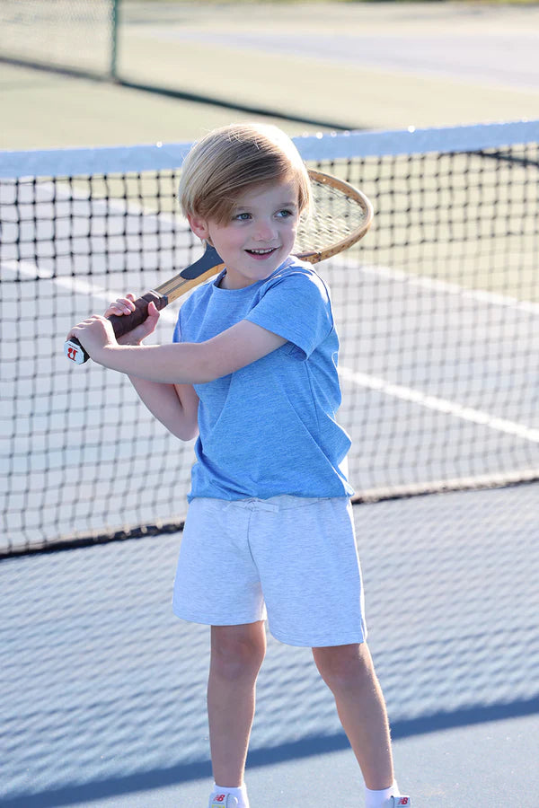 Beaufort Bonnet Prepletic Carter Crewneck - Sunrise Blvd (Heathered)/Worth Ave White