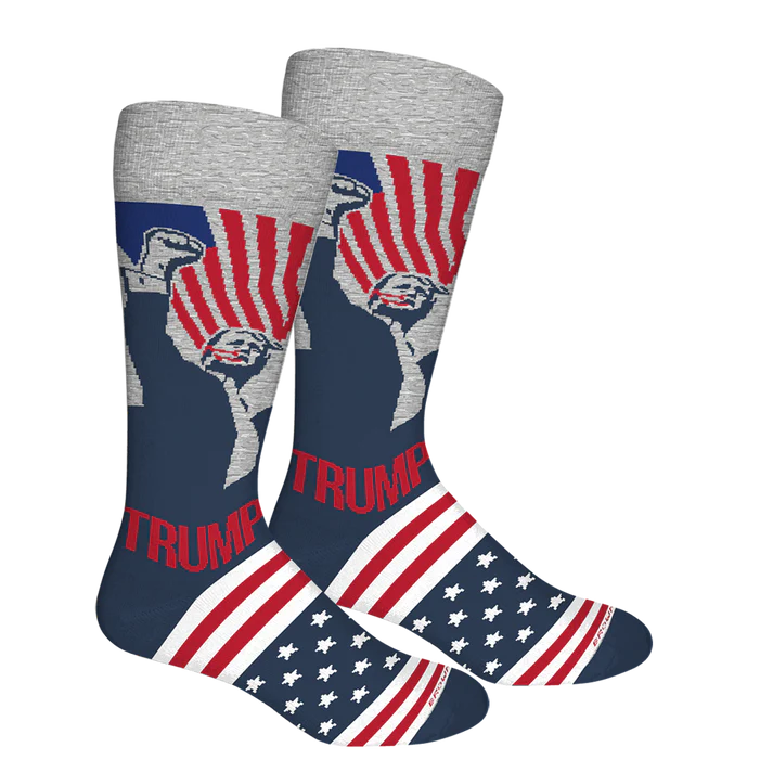 Brown Dog Trump Unity Socks