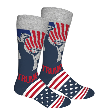 Brown Dog Trump Unity Socks