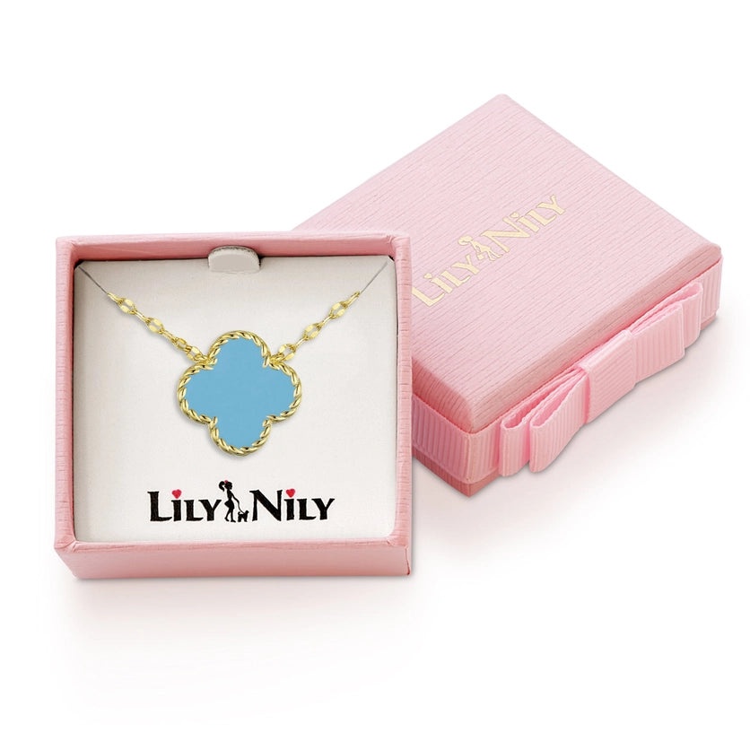 Lily Nily Turquoise Clover Necklace
