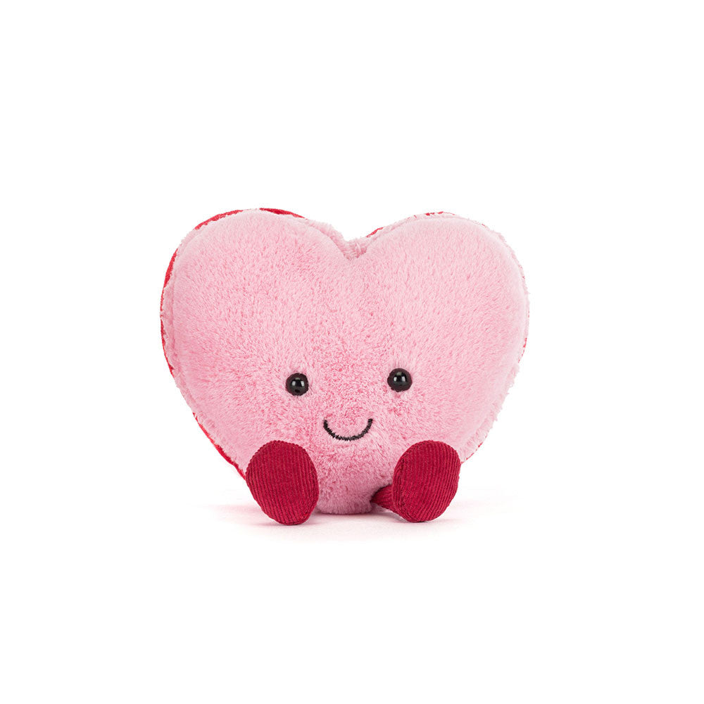 Jellycat Amuseables Colette Heart Pink Macaron