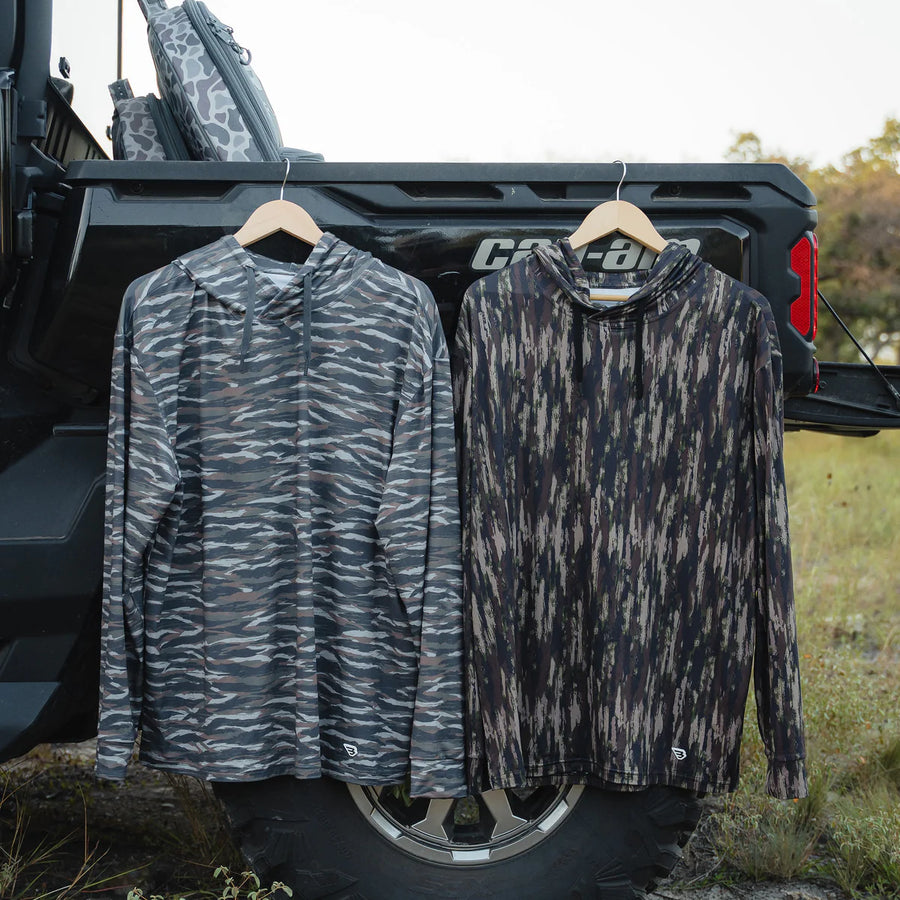 Burlebo Performance Hoodie - Tiger Stripe Camo/Wetland
