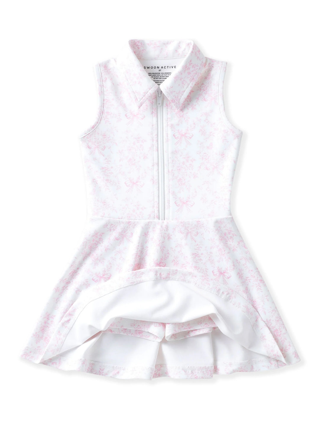Swoon Kids Pink Toile Tennis Dress
