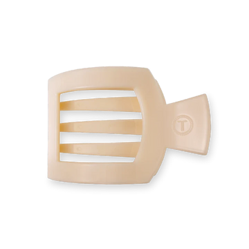 Teleties Almond Beige Medium Flat Square Clip