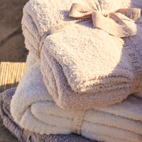 BareFoot Dreams CozyChic Throw- Stone