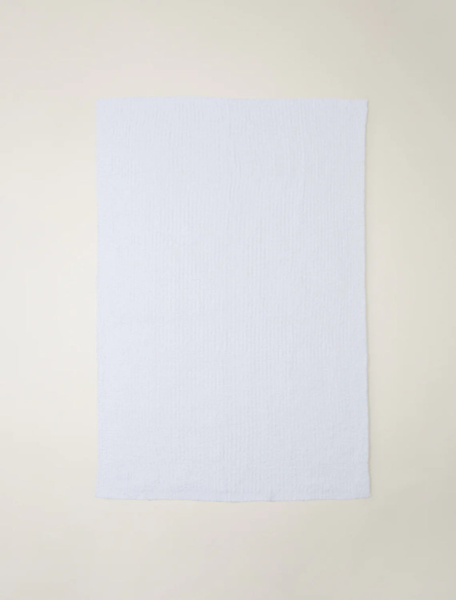 BareFoot Dreams CozyChic Ribbed Throw - White