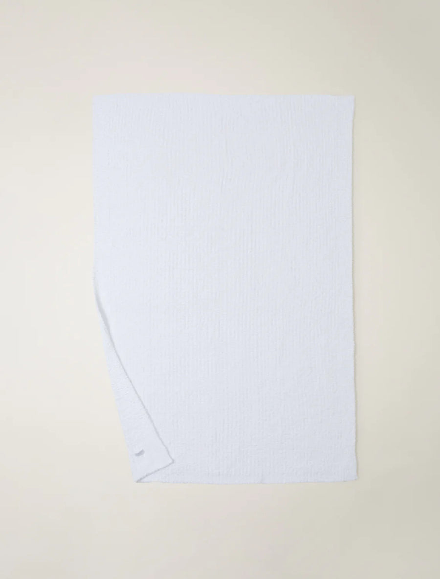 BareFoot Dreams CozyChic Ribbed Throw - White