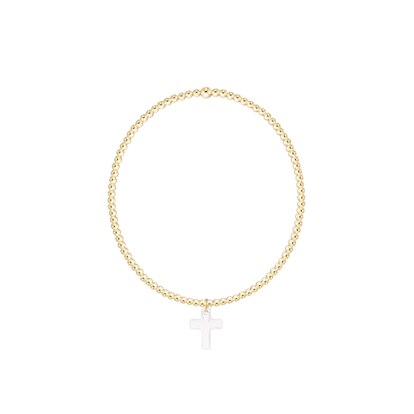 Enewton Classic Gold 2mm Bracelet - Blessed Crystal Charm