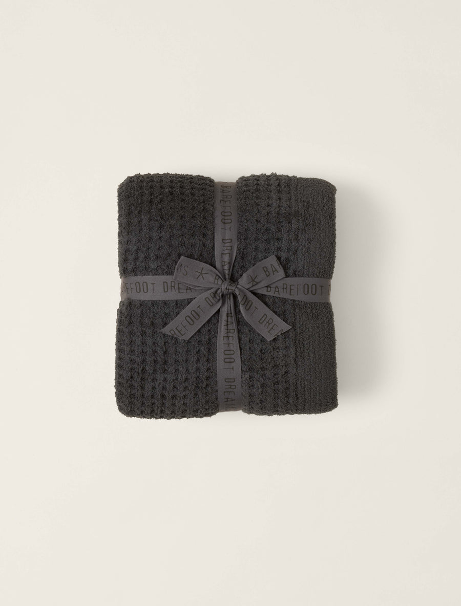 Barefoot Dreams CozyChic Waffle Throw - Carbon