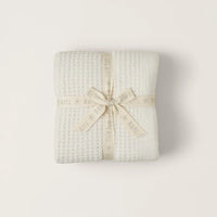 Barefoot Dreams CozyChic Waffle Throw - Cream