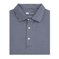 Onward Reserve Birdie Stripe Performance Polo - Dark Denim
