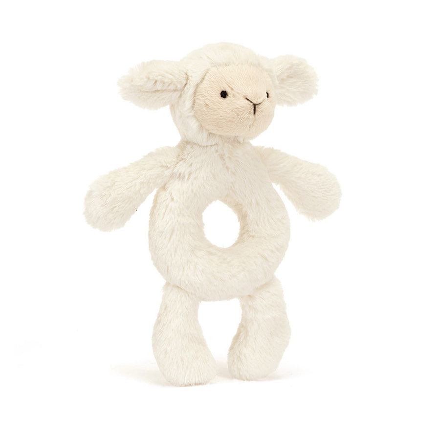 Jellycat Bashful Lamb Ring Rattle