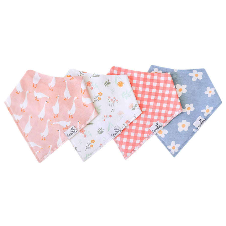 Copper Pearl Baby Bandana Bib Set - Goosie