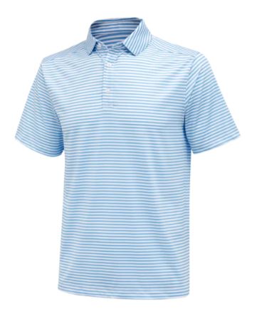 Youth Blue & White Stripe Polo
