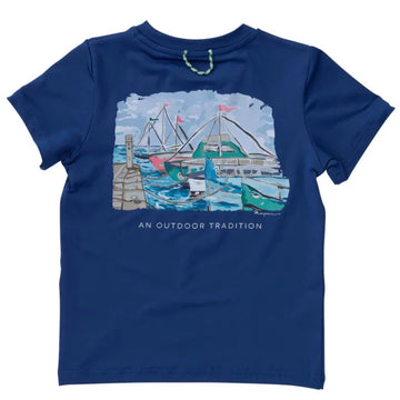 Prodoh Boys Performance T- Shirt- Harbor on Set Sail Art