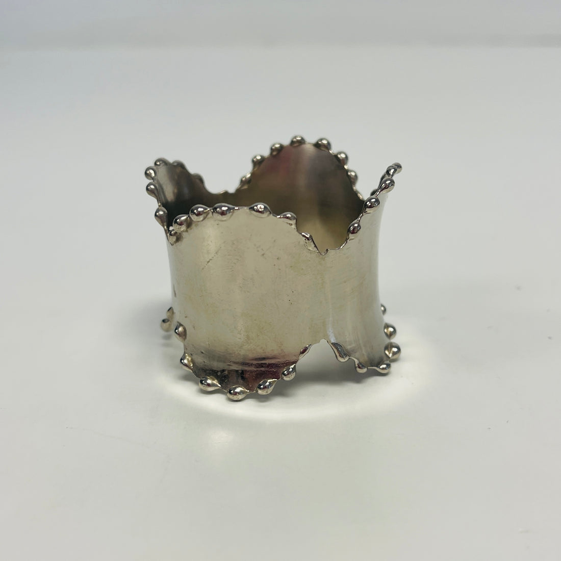 Saro Classic Design Napkin Silver Ring