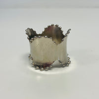 Saro Classic Design Napkin Silver Ring
