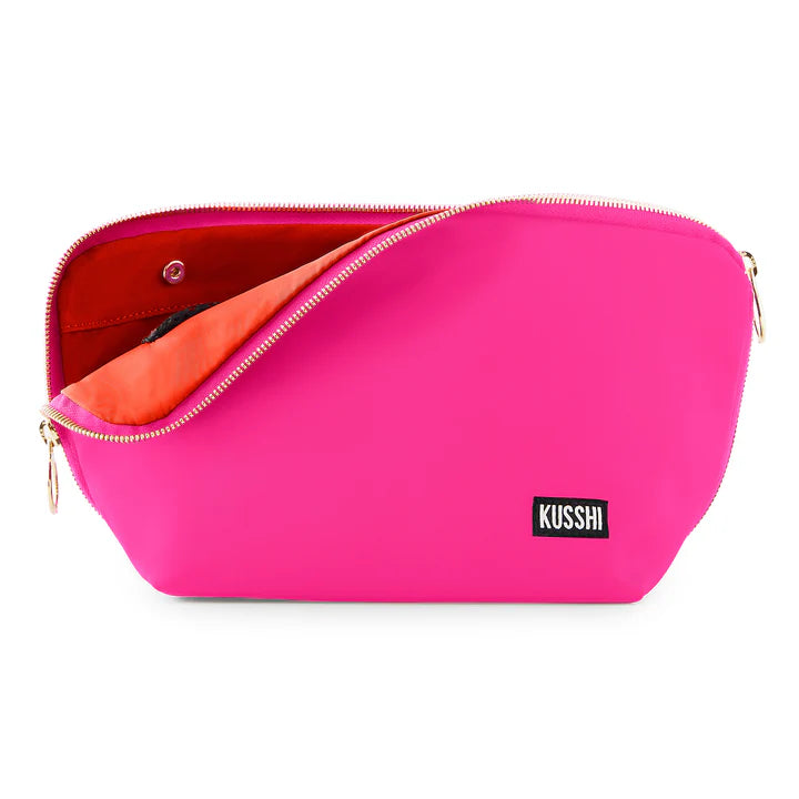 Kuushi Signature Makeup Bag - Bubble Gum Pink/Orange