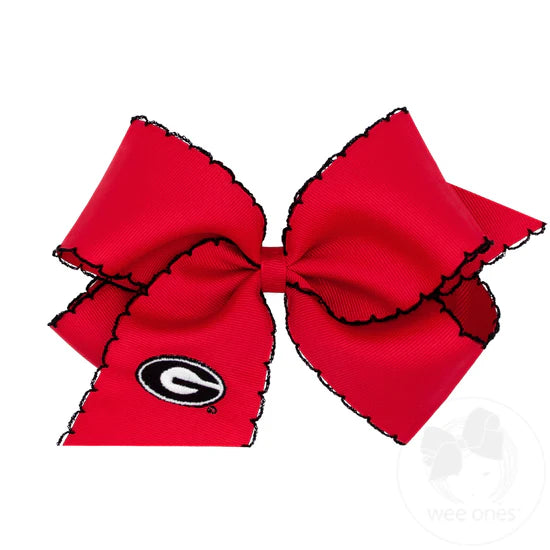 Wee Ones King GA Embroidered Moonstitch Bow