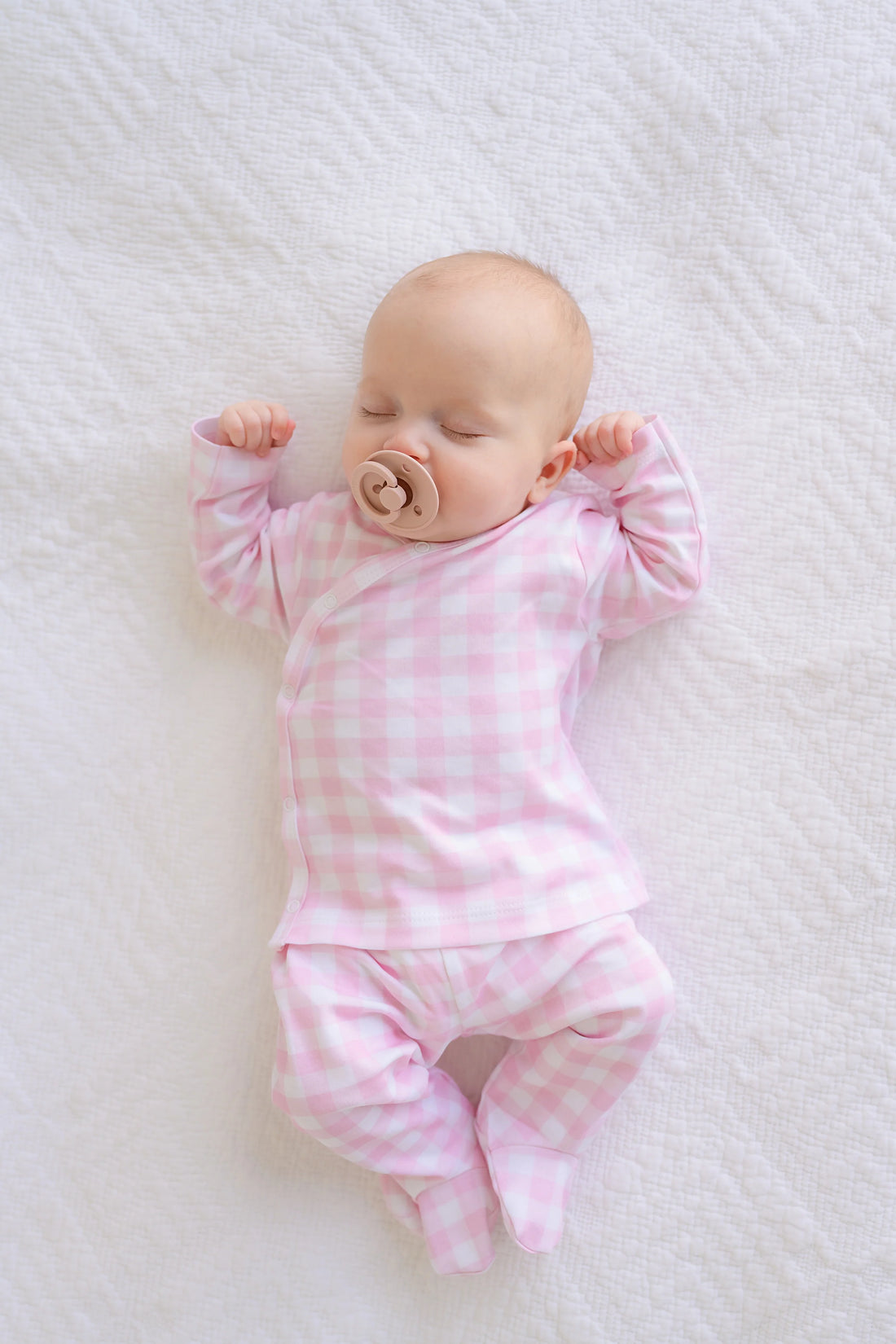 Beaufort Bonnet Cameron Cross-Front Set - Palm Beach Pink Gingham