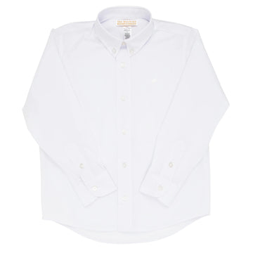 Beaufort Bonnet Dean's List Dress Shirt- Worth Avenue White With Worth Avenue White Stork