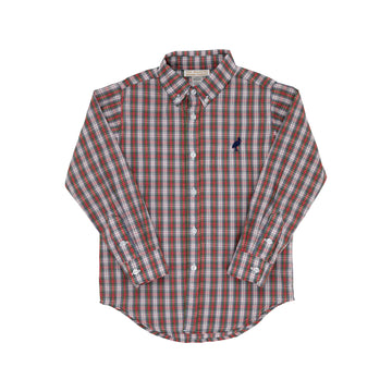 Beaufort Bonnet Dean's List Dress Shirt Merritt Park Plaid Nantucket Navy