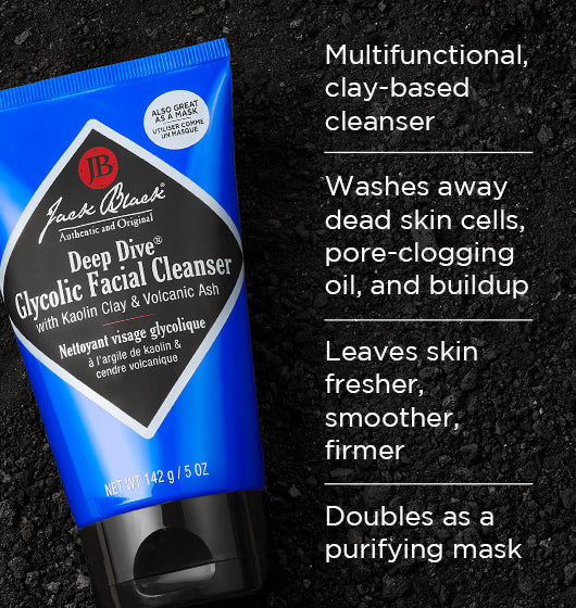 Jack Black Deep Dive Glycolic Facial Cleanser - 3oz