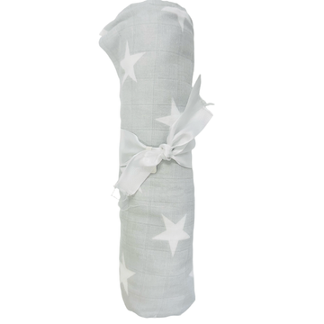 Aden + Anasis Muslin Swaddles- Grey Stars