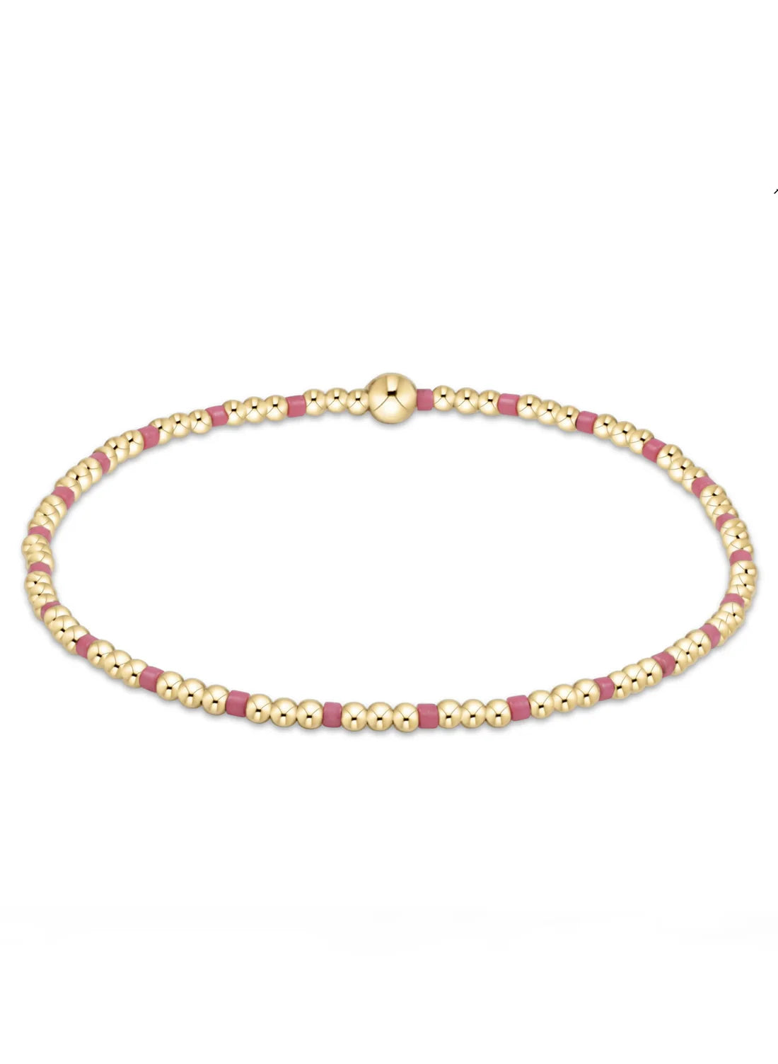 Enewton Egirl Hope Sincerity Pattern 2mm Bead Bracelet - Bright Pink