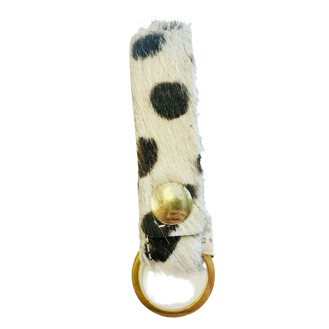 Satchel Key Fob Brown Cheetah-White Cheetah