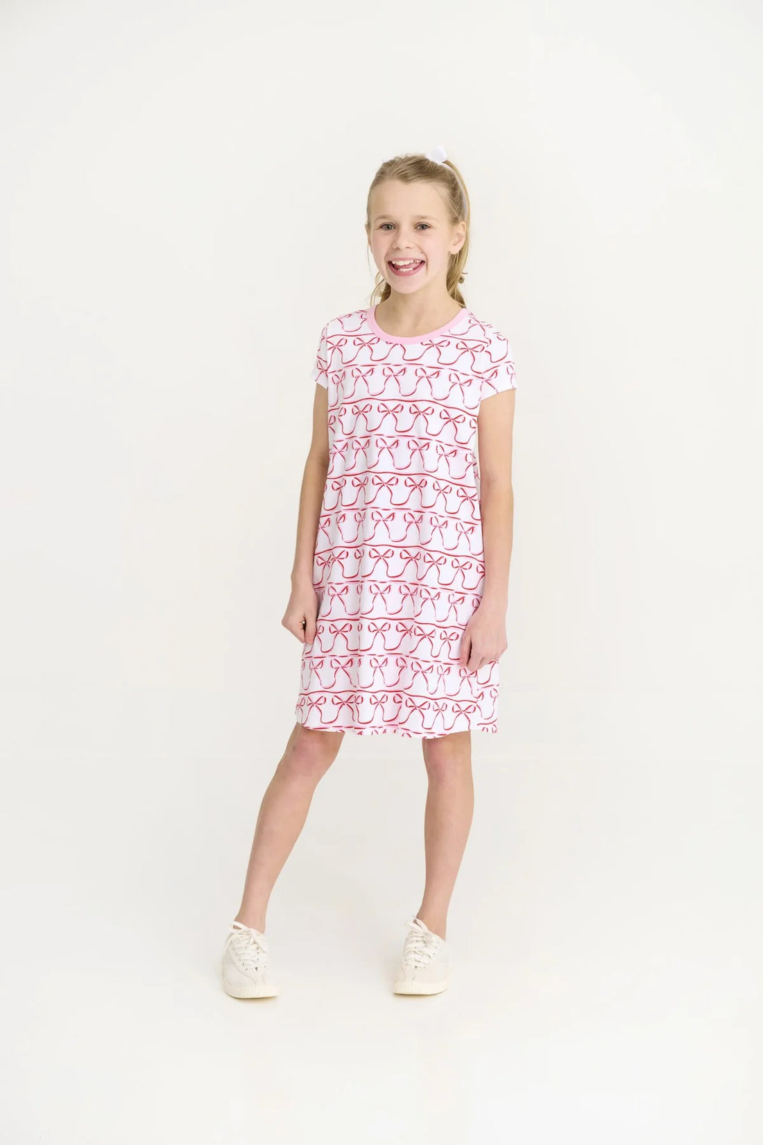 Beaufort Bonnet Polly Play Dress- Birdies Bows/Pier Party Pink