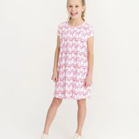 Beaufort Bonnet Polly Play Dress- Birdies Bows/Pier Party Pink