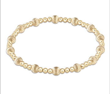 Enewton Extends -Dignity Sincerity Pattern 5mm Bead Bracelet -Gold