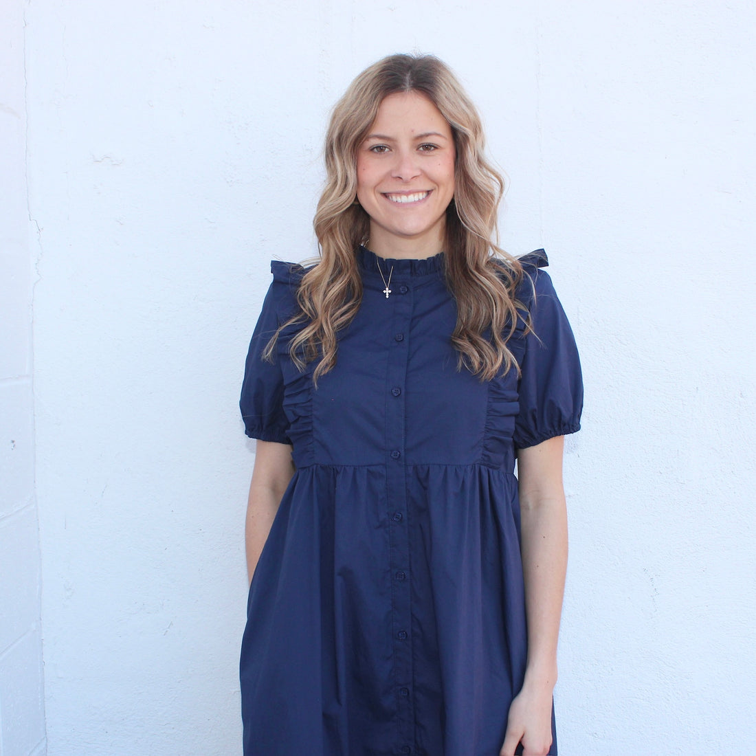 Jodifl Midi Navy Dress