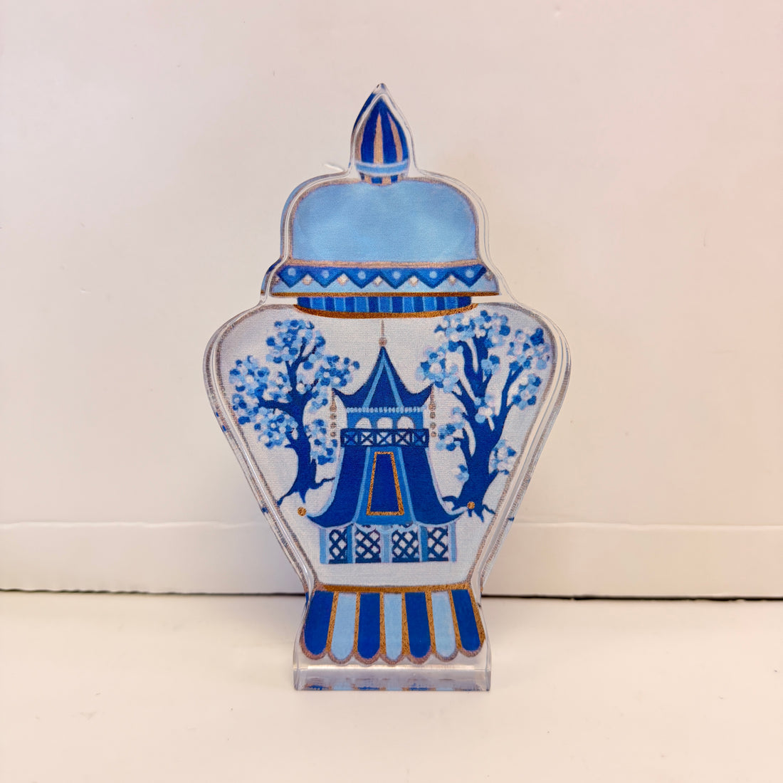 Blue Canopy Acrylic Shelf Sitter