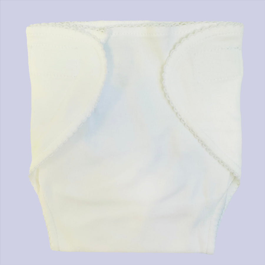 Pixie Lily Diaper Cover- White Trim