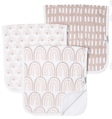 Copper Pearl Burp Cloth Set - Bliss