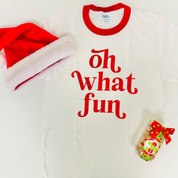 Oh What Fun 2025 Christmas Ringer Tee