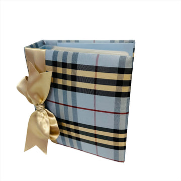 Jan Sevadjian Designs Picture Book- Preppy Blue Plaid