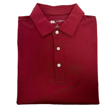 Onward Reserve Solid Performance Polo- Maroon