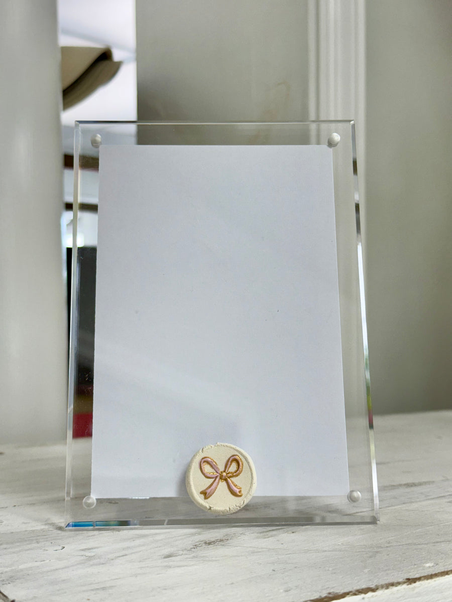 Acrylic Picture Frame - Bow Intaglio