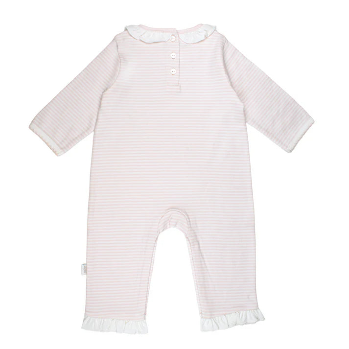 Paty Girls Ruffle Pink Romper