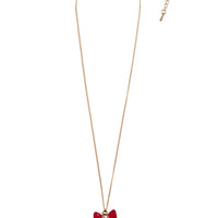 Great Pretenders Holiday Bow Necklace