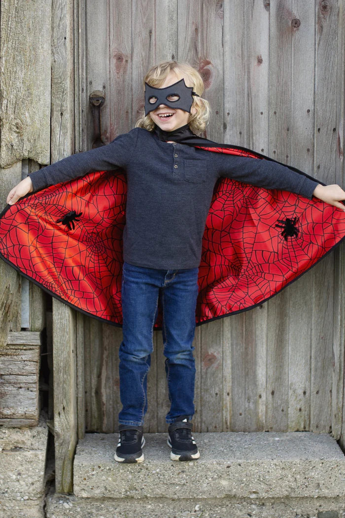 Great Pretenders Spider/Bat Reversible Cape & Mask