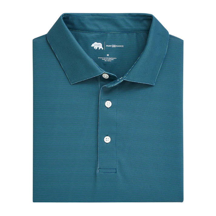 Onward Reserve Hairline Stripe Performance Polo - Titan