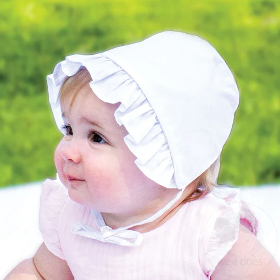 Wee Ones Cotton Poplin Bonnet