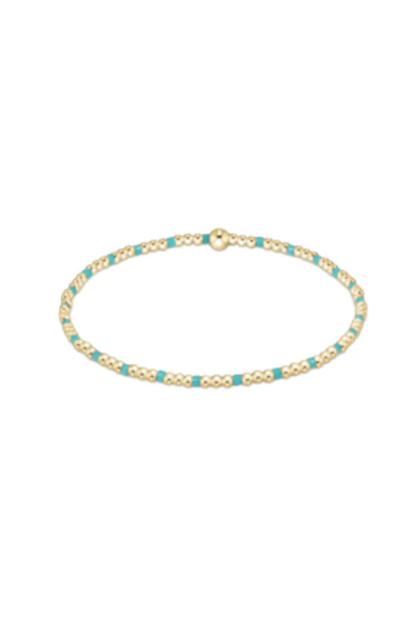 Enewton Hope Sincerity Pattern 2mm Bead Bracelet - Turquoise